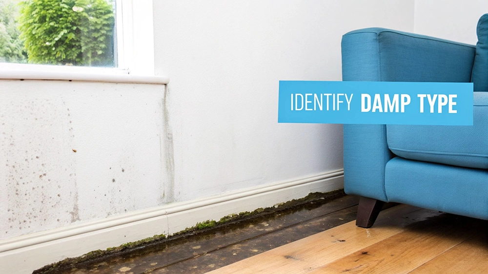 A person using a squeegee to wipe condensation from a large window.