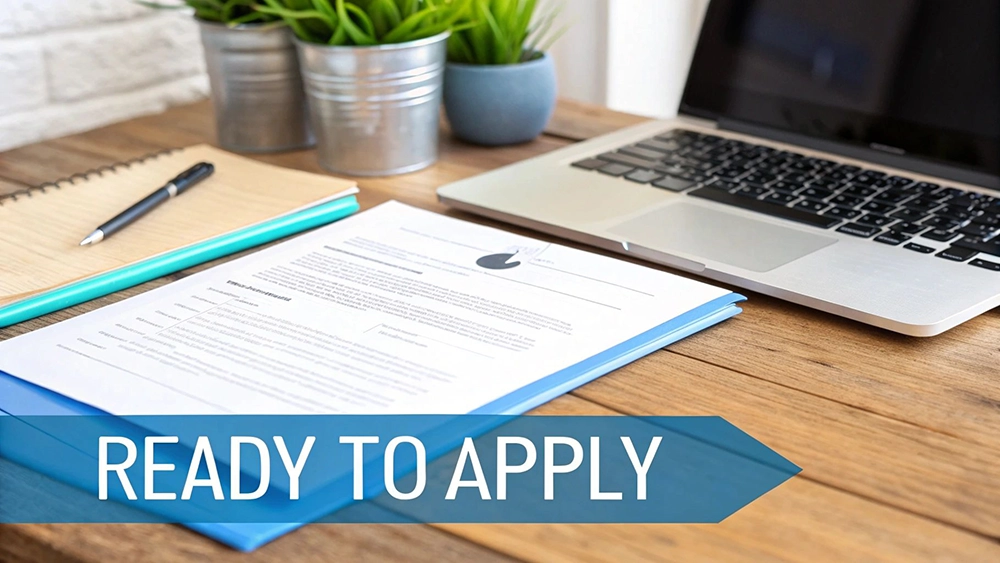 A person looking at a laptop and holding a mug, suggesting they are planning their housing search.