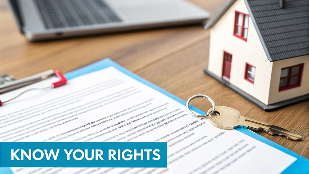 A legal document with a gavel resting on top, signifying legal rights and court processes.